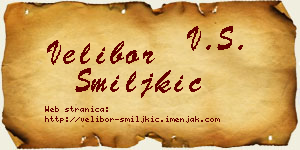 Velibor Smiljkić vizit kartica